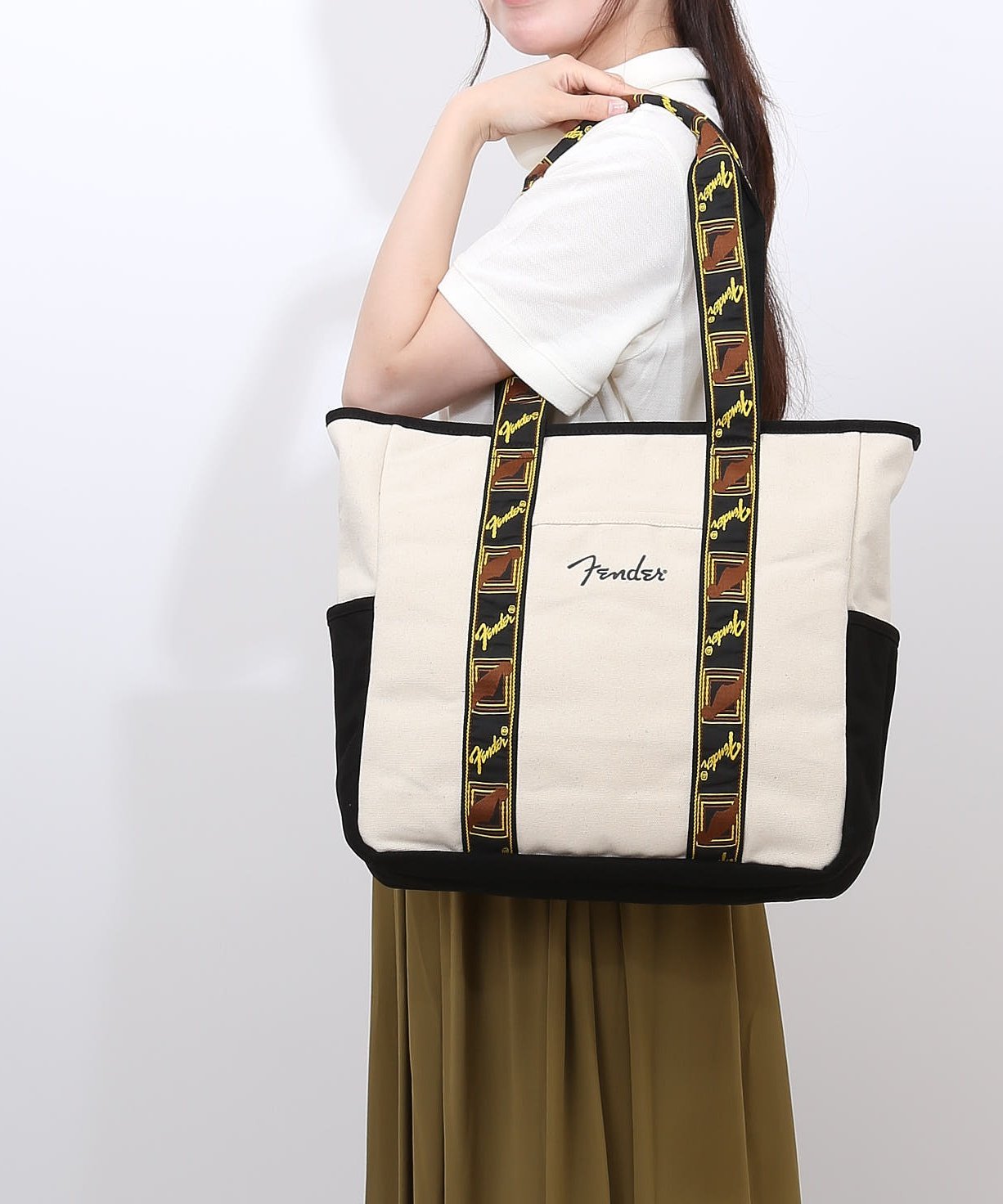 BACKYARD FAMILY Fender トートバッグ ローラ バッグ トートバッグ ホワイト ブラック【送料無料】
