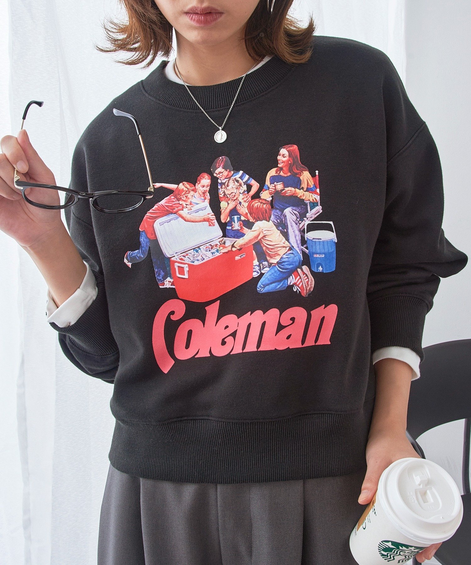 【SALE／66%OFF】Coleman coleman/Vintage Cooler print ヴィンテージライクスウェット セットアップセ..