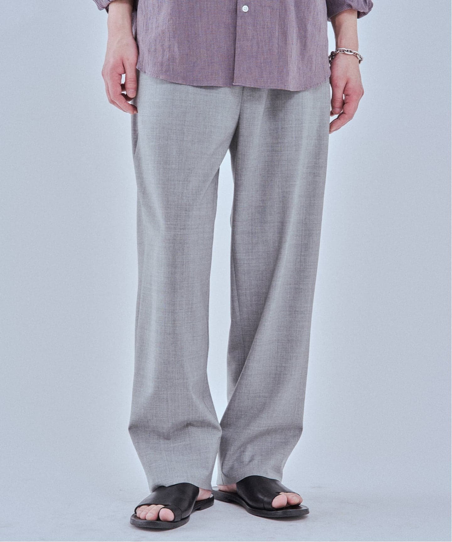 ウール リラックスパンツ エディフィス パンツ スラックス・ドレスパンツ グレー ブラック カーキグリーン