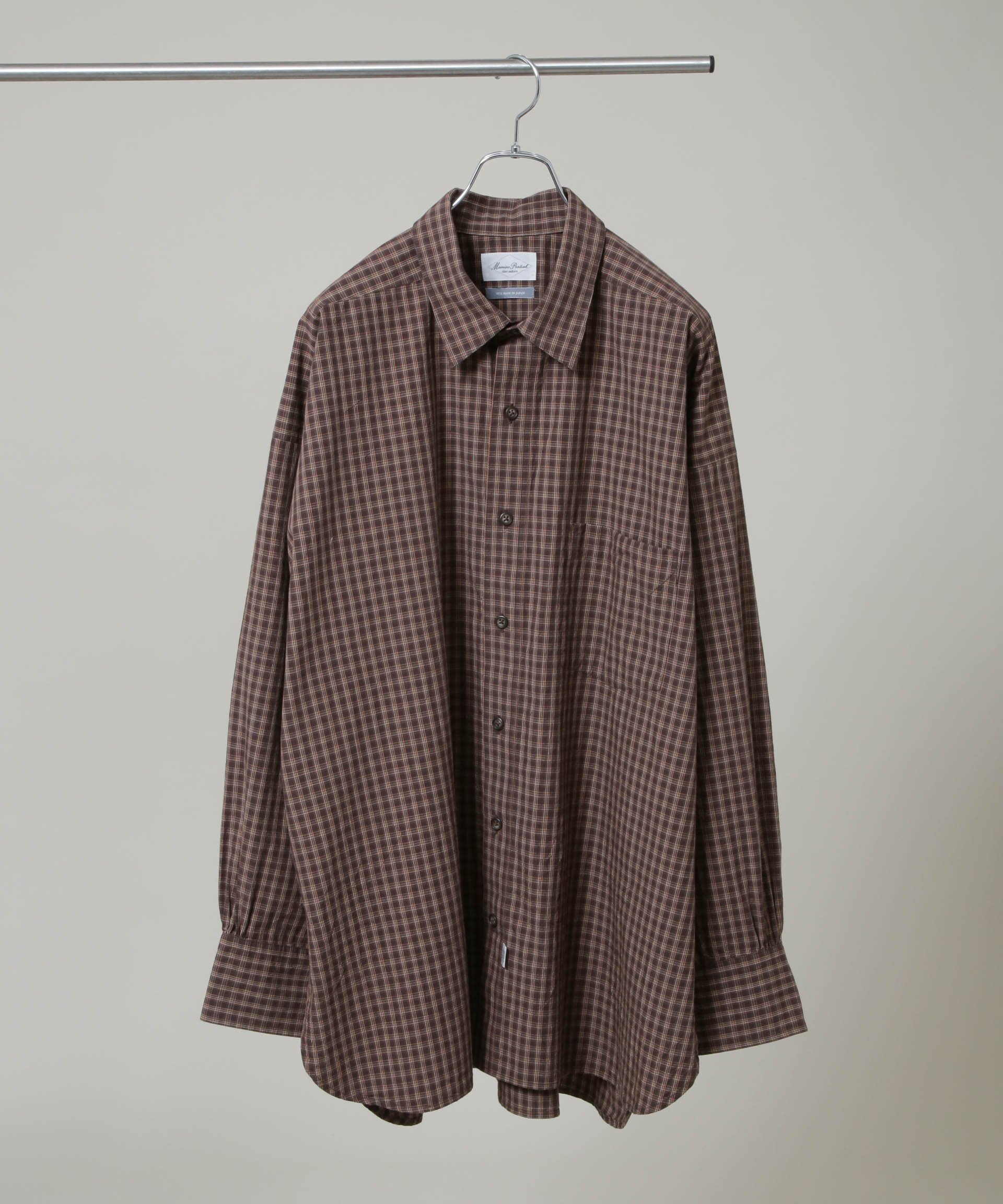 NANO universe Marvine Pontiak Shirt Makers/New Order SH ナノユニバース トップス シャツ・ブラウス ブラウン