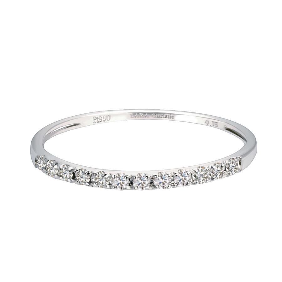 LARA Christie ダイヤモンド エタニティ リング 0.15ct 12石 Pt950 プラチナ ララクリスティー アクセサリー・腕時計 リング・指輪