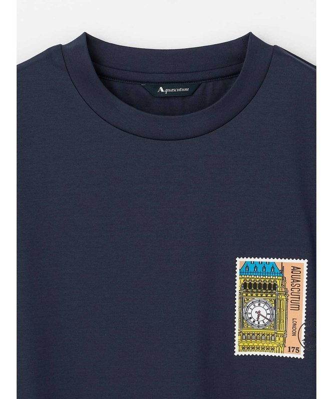 WOMEN ＜175th Limited＞Motif Tシャツ Big Ben アクアスキュータム トップス カットソー・Tシャツ ネイビー