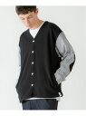 【SALE/20%OFF】rehacer Fusion Stripe Cardigan Made in Japan レアセル トップス その他のトップス ブラック グレー ネイビー【送料無料】