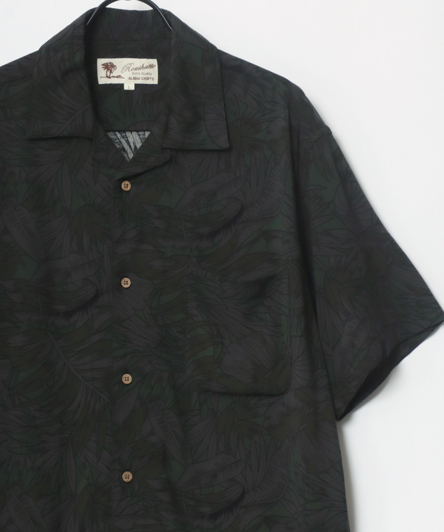 【SALE／40%OFF】Lazar Lazar/(M)総柄 レーヨン オープンカラー アロハシャツ ラザル トップス シャツ・ブラウス グリーン ブラック ブルー ベージュ ホワイト レッドのサムネイル