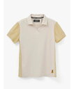 Aquascutum GOLF GOLF WOMEN シースルーギャザーポロ アクアスキュータム トップス カットソー・Tシャツ ベージュ ネイビー【送料無料】
