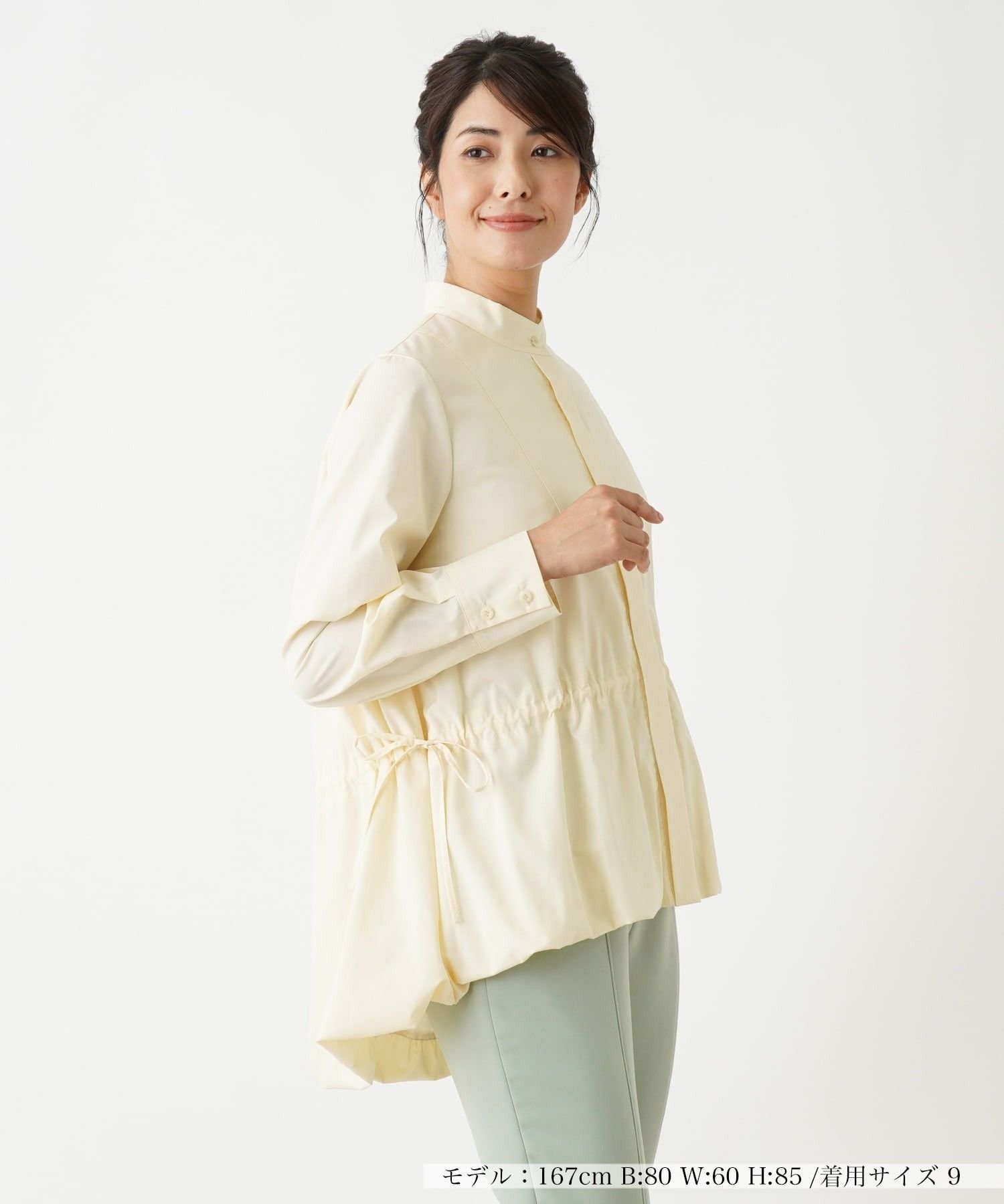 Leilian ブラウス レリアン トップス シャツ・ブラウス ネイビー ベージュ ブラック