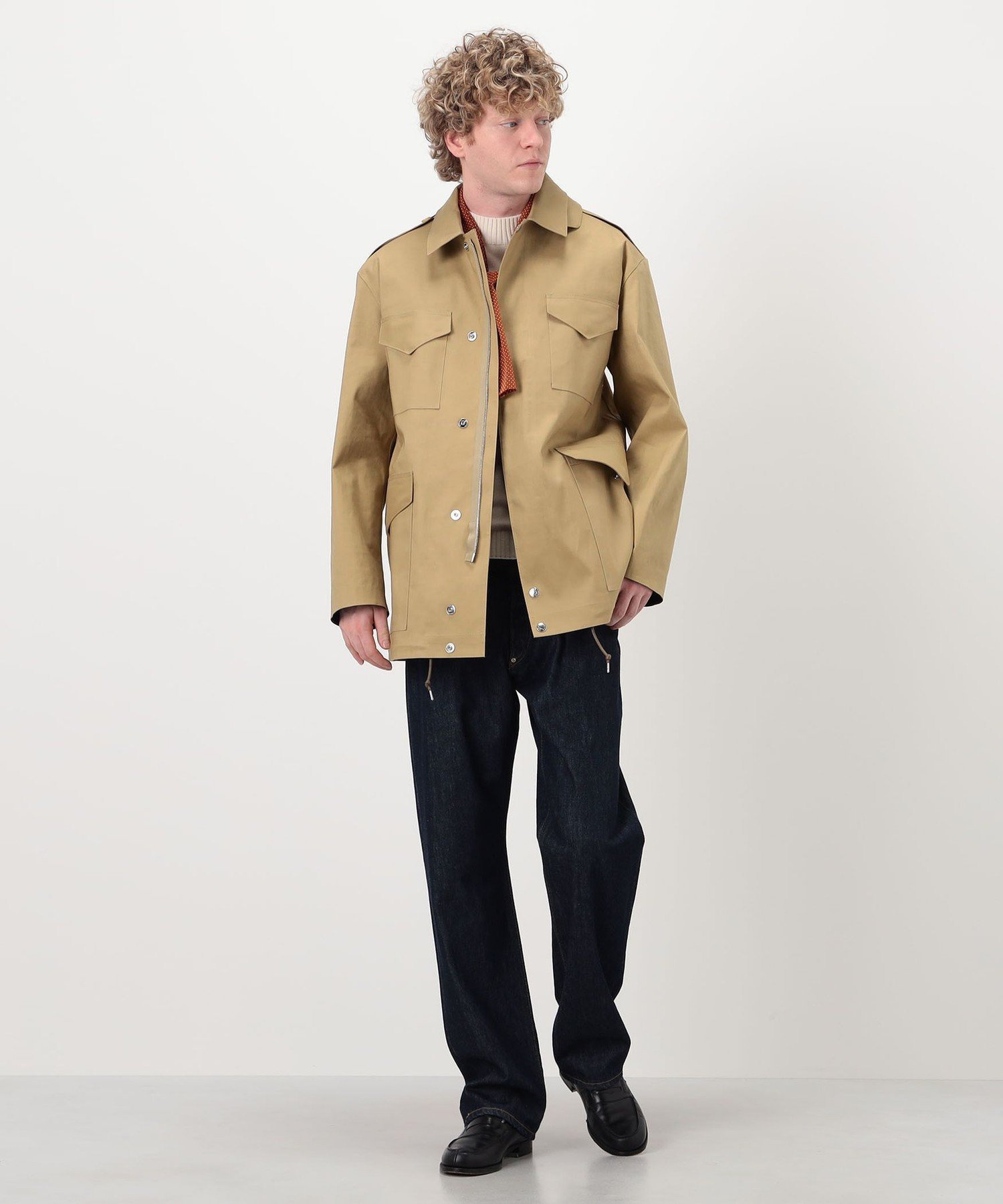 【SALE／50%OFF】TOMORROWLAND BUYING WEAR MACKINTOSH ROAG コットンボンディング フィールドジャケット トゥモローランド ジャケット・アウター ブルゾン・ジャンパー ブラック ブラウン【送料無料】