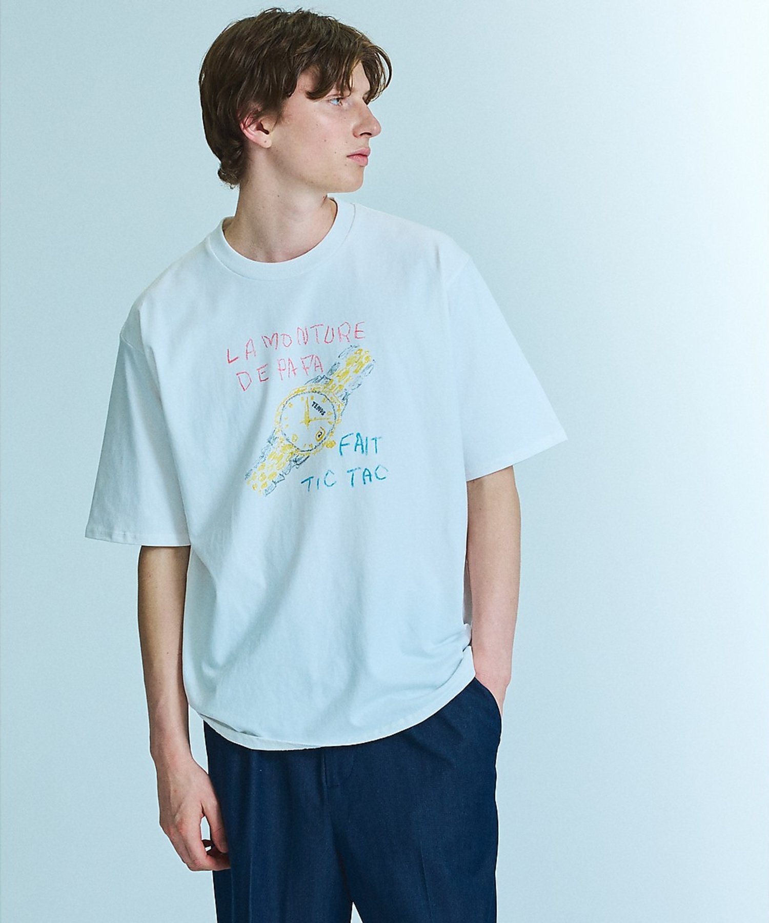 【SALE／30%OFF】ABAHOUSE LASTWORD HAND DRAWN ART - WATCH Tシャツ / プリントTシャツ アバハウス トップス カットソー・Tシャツ ホワイト【送料無料】