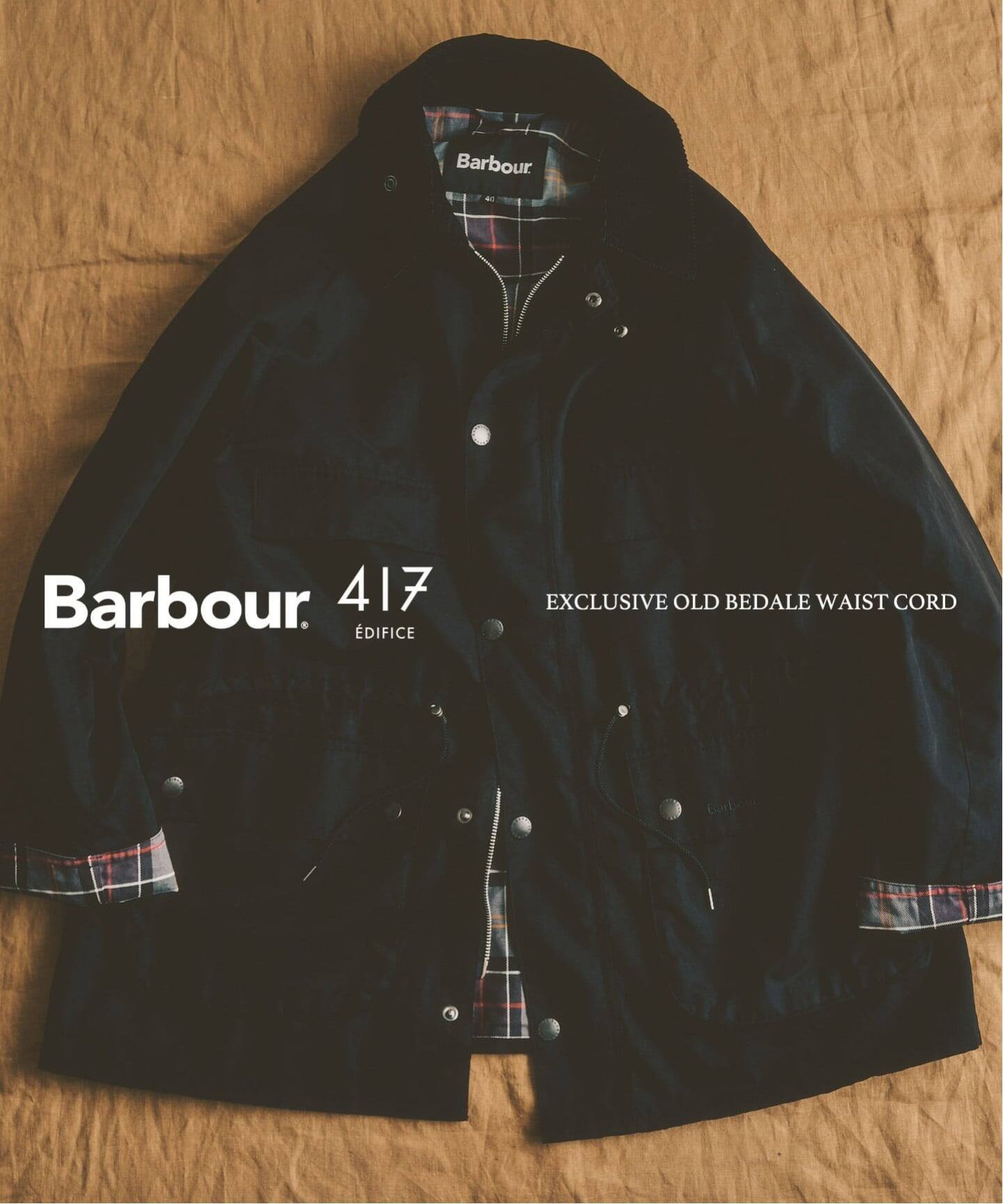 417 EDIFICE BARBOUR 417別注 OLD BEDAILE waist code フォーワンセブン エディフィス ジャケット・アウター ナイロンジャケット ブラウン ブラック【送料無料】
