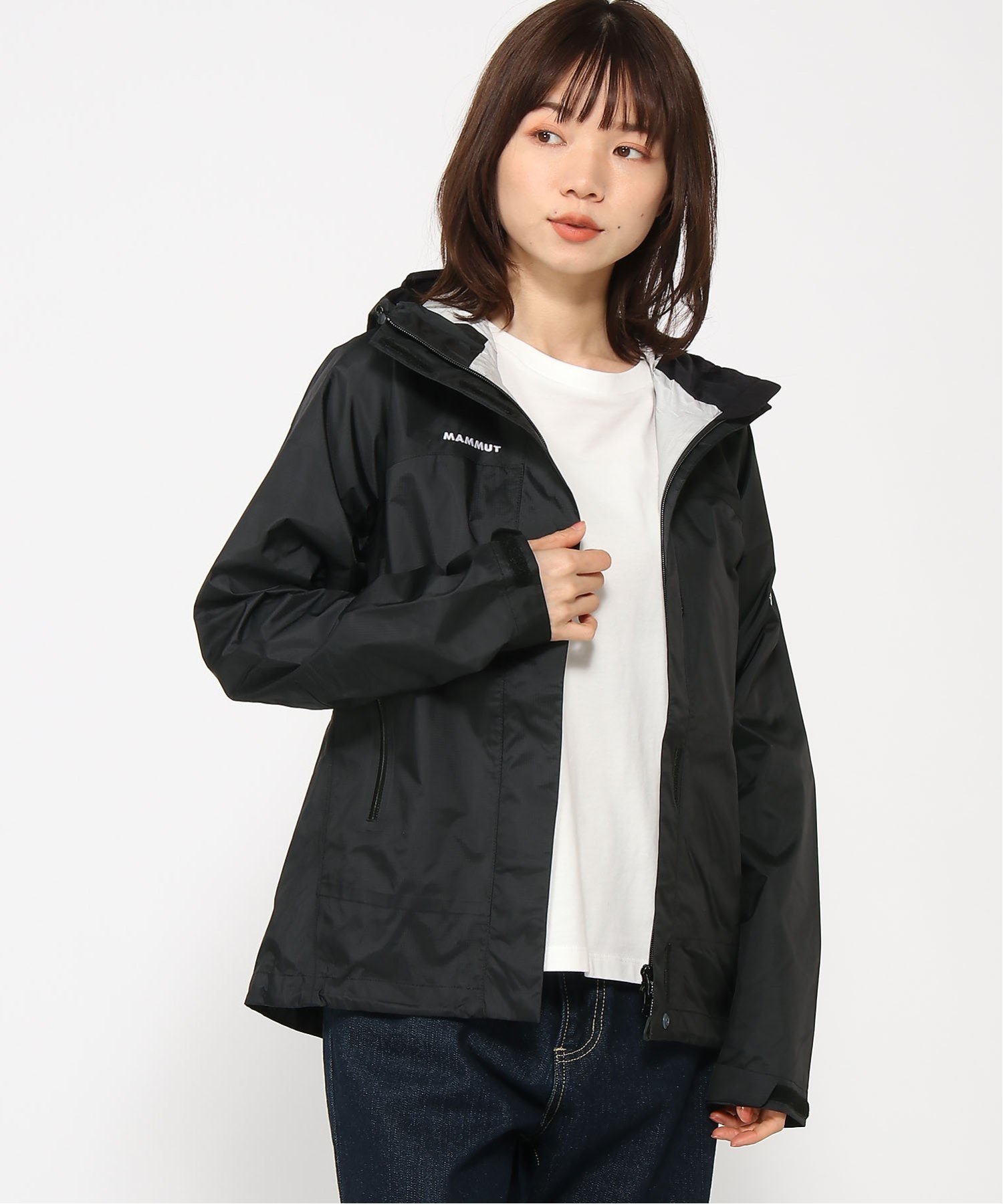 MAMMUT MAMMUT/マムート マイクロレイヤー 2.0 ハードシェル フーデッド ジャケット アジアンフィット ウィメンズ / Microlayer 2.0 HS Hooded Jacket AF Women マムート ジャケット・アウター ブルゾン・ジャンパー ブラック グレー