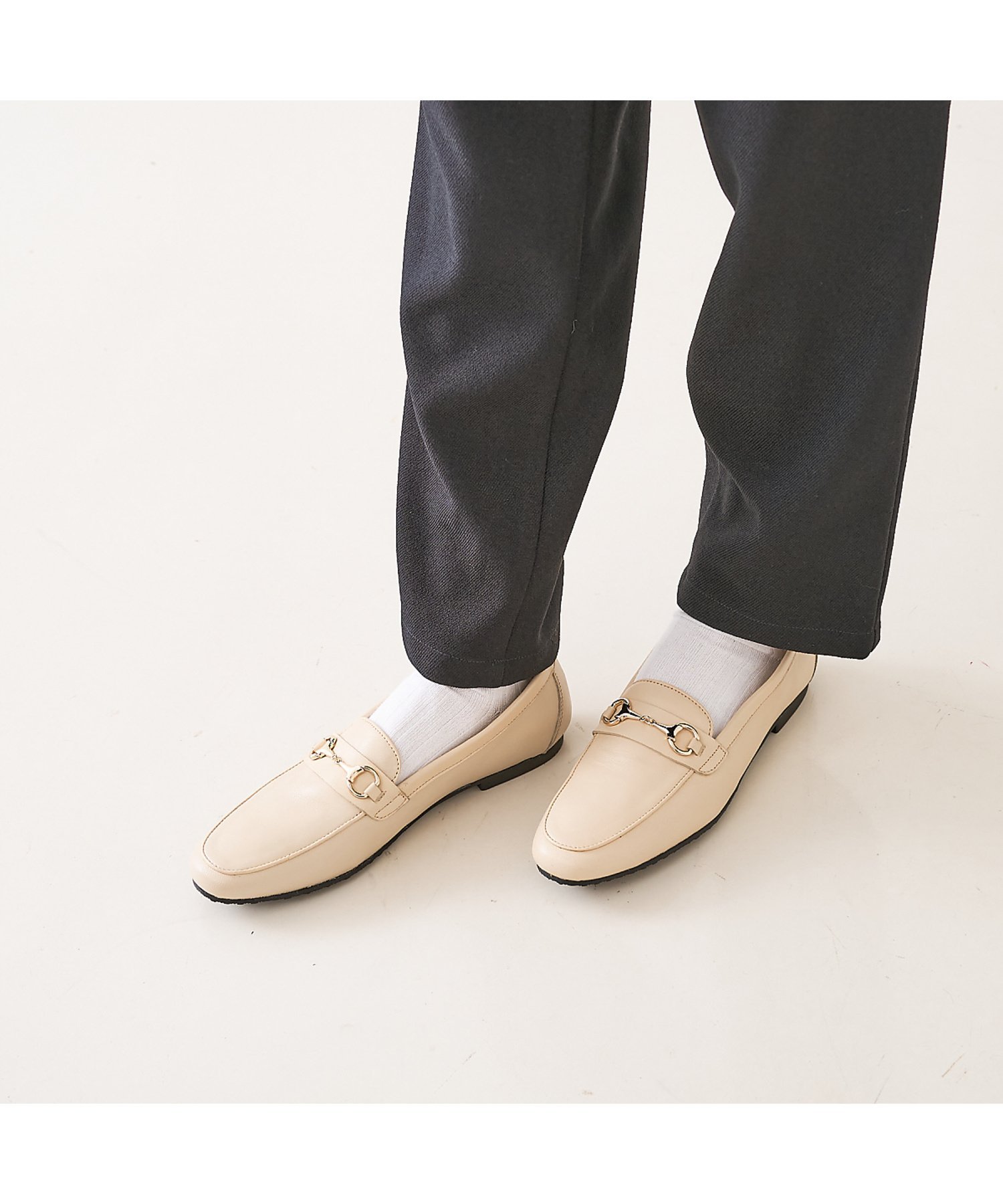 collex 【WEB限定】【SHADDY/シャディー】ビットローファー コレックス シューズ・靴 その他のシューズ・靴 ベージュ ブラック【送料無料】