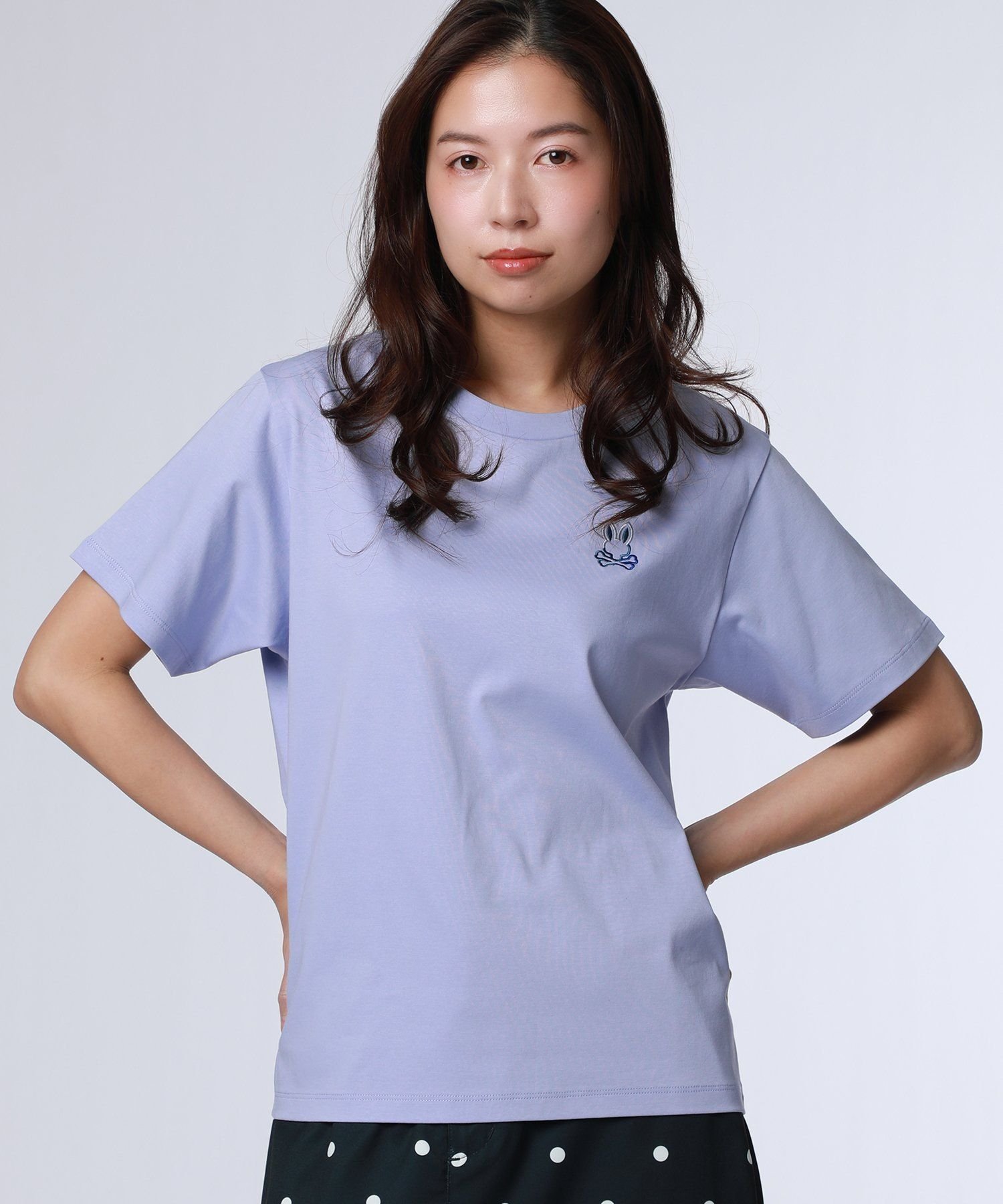 【SALE／30%OFF】Psycho Bunny [WOMEN]グラデバニー シルケットスムースTシャツ サイコバニー トップス カットソー・Tシャツ ホワイト【送料無料】