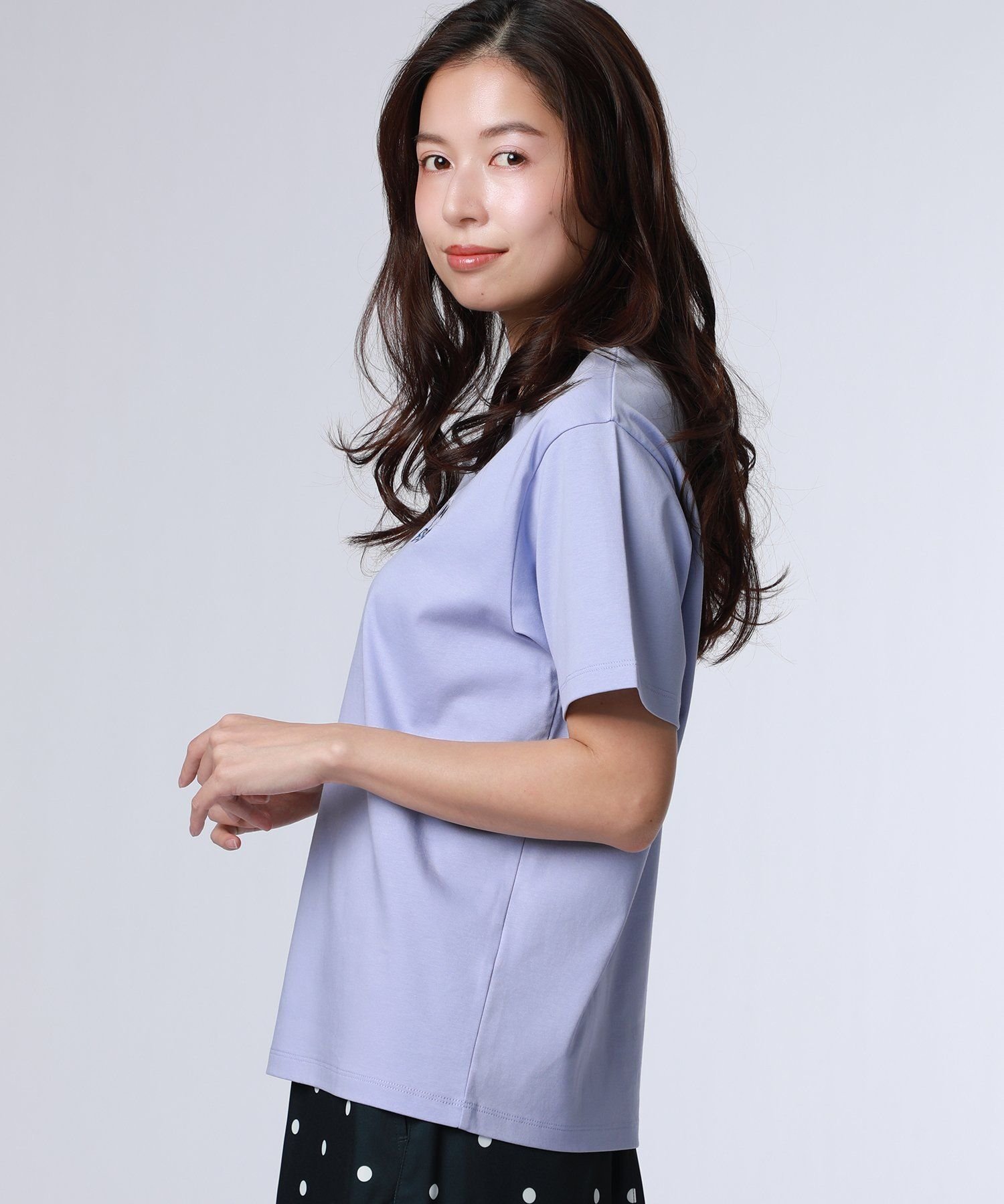 [WOMEN]グラデバニー シルケットスムースTシャツ サイコバニー トップス カットソー・Tシャツ ホワイト