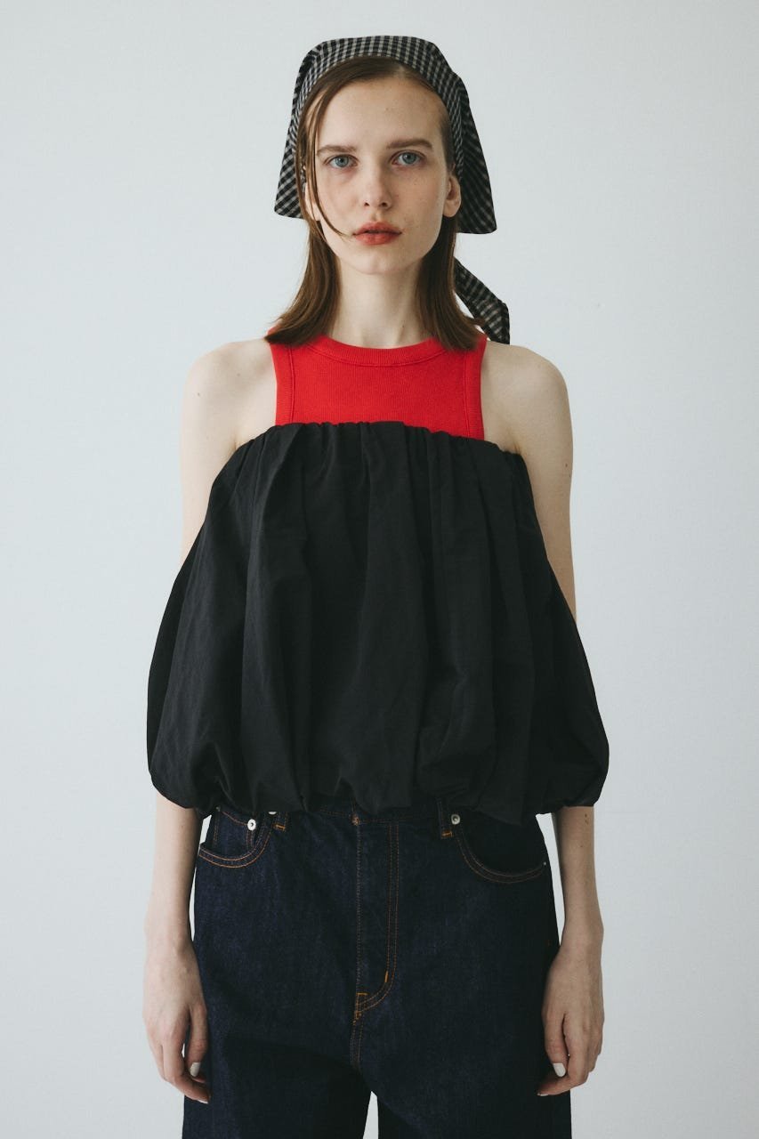 HeRIN.CYE Many way balloon bustier ヘリンドットサイ トップス その他のトップス ブラウン ブラック