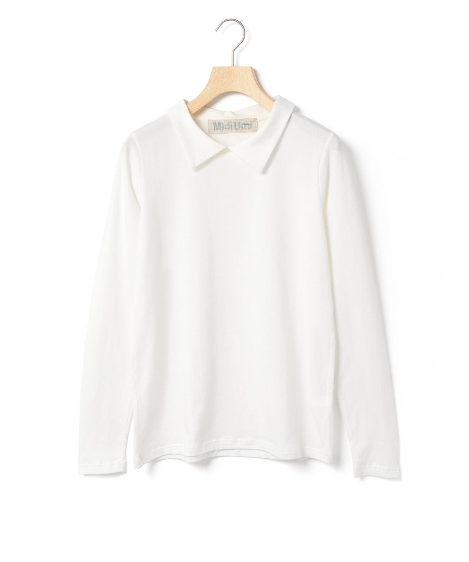 MidiUmi MidiUmi シャツカラープルオーバー マーコート トップス カットソー・Tシャツ ブルー ブラック ホワイト