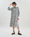 【SALE／40%OFF】GRACE CONTINENTAL フロッキーストライプシャツワンピース グレースコンチネンタル ワンピース・ドレス シャツワンピース ブラック ブルー【送料無料】