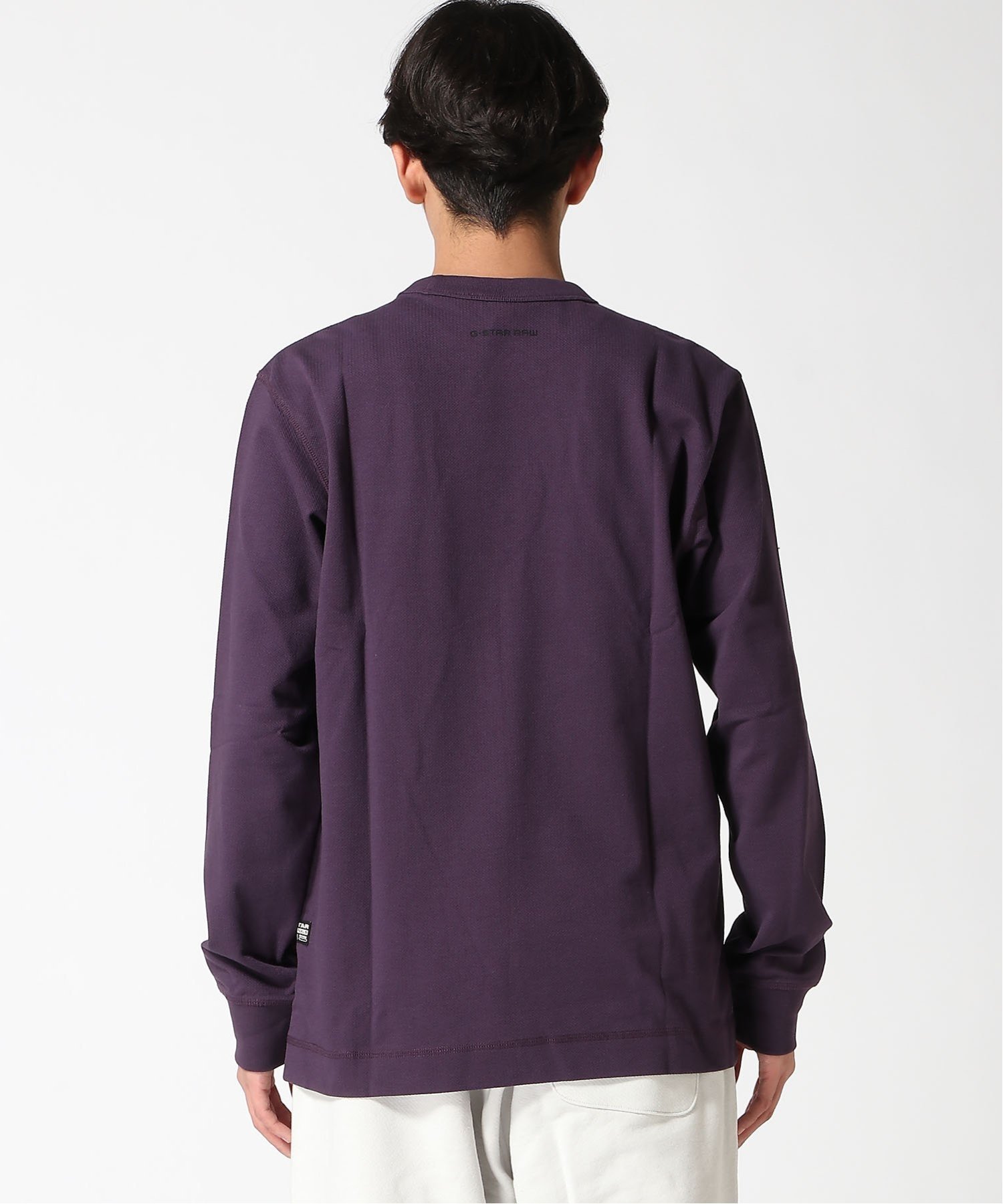 【公式ショップ】AVIATON LIGHTWEIGHT SWEATER/ライトウェイトスウェット/ロンT ジースターロゥ トップス カットソー・Tシャツ パープル