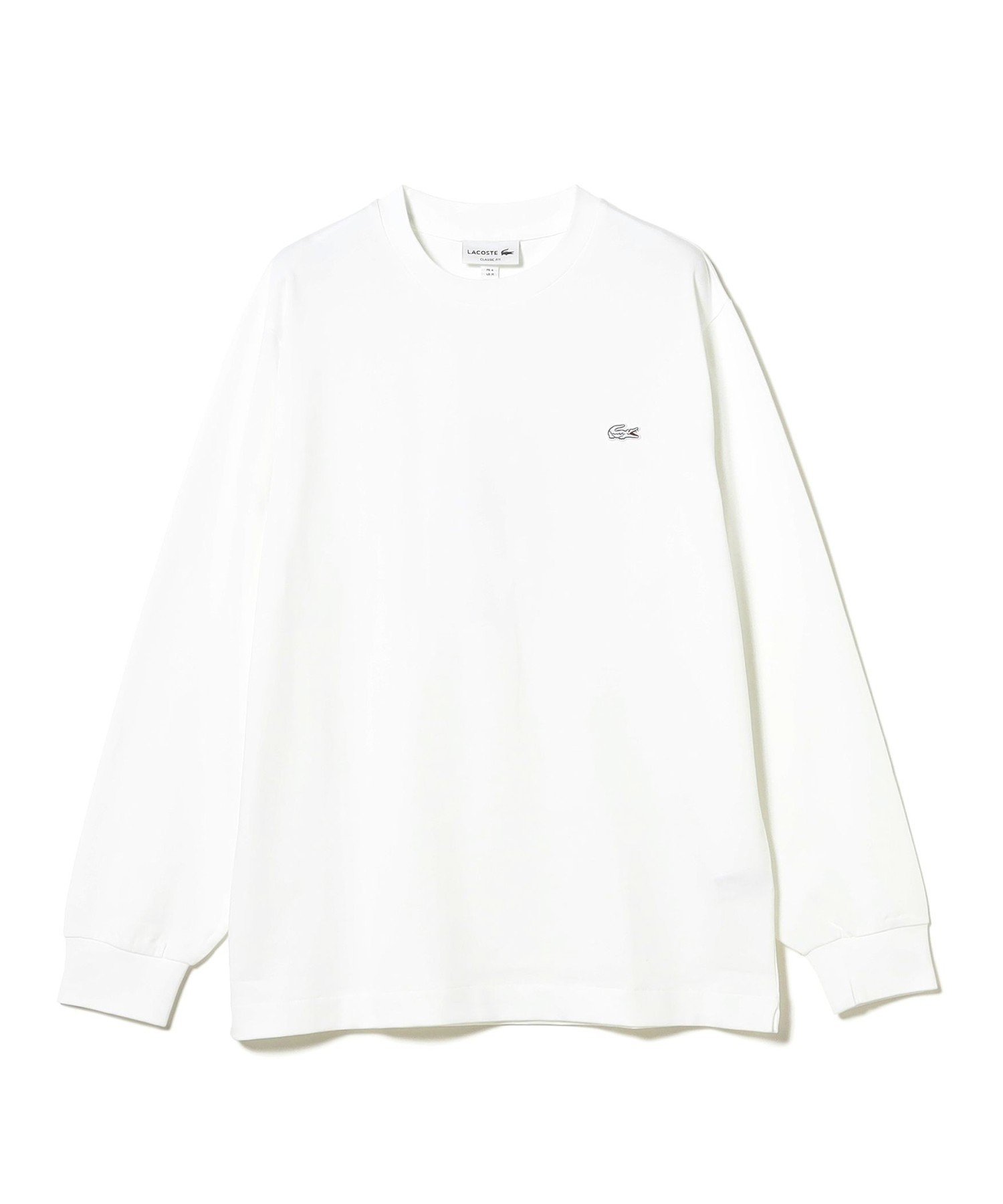 BEAMS F LACOSTE / クルーネック ロングスリーブ カットソー ビームス メン トップス カットソー・Tシャツ ホワイト ブラック【送料無料】