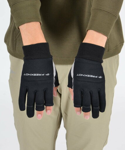 FREEKNOT 光電子 FOURON シープバックグローブ 3本カット フリーノット ファッション雑貨 手袋 ブラック【送料無料】 FREEKNOT 光電子 FOURON シープバックグローブ 3本カット フリーノット ファッション雑貨 手袋 ブラック【送料無料】