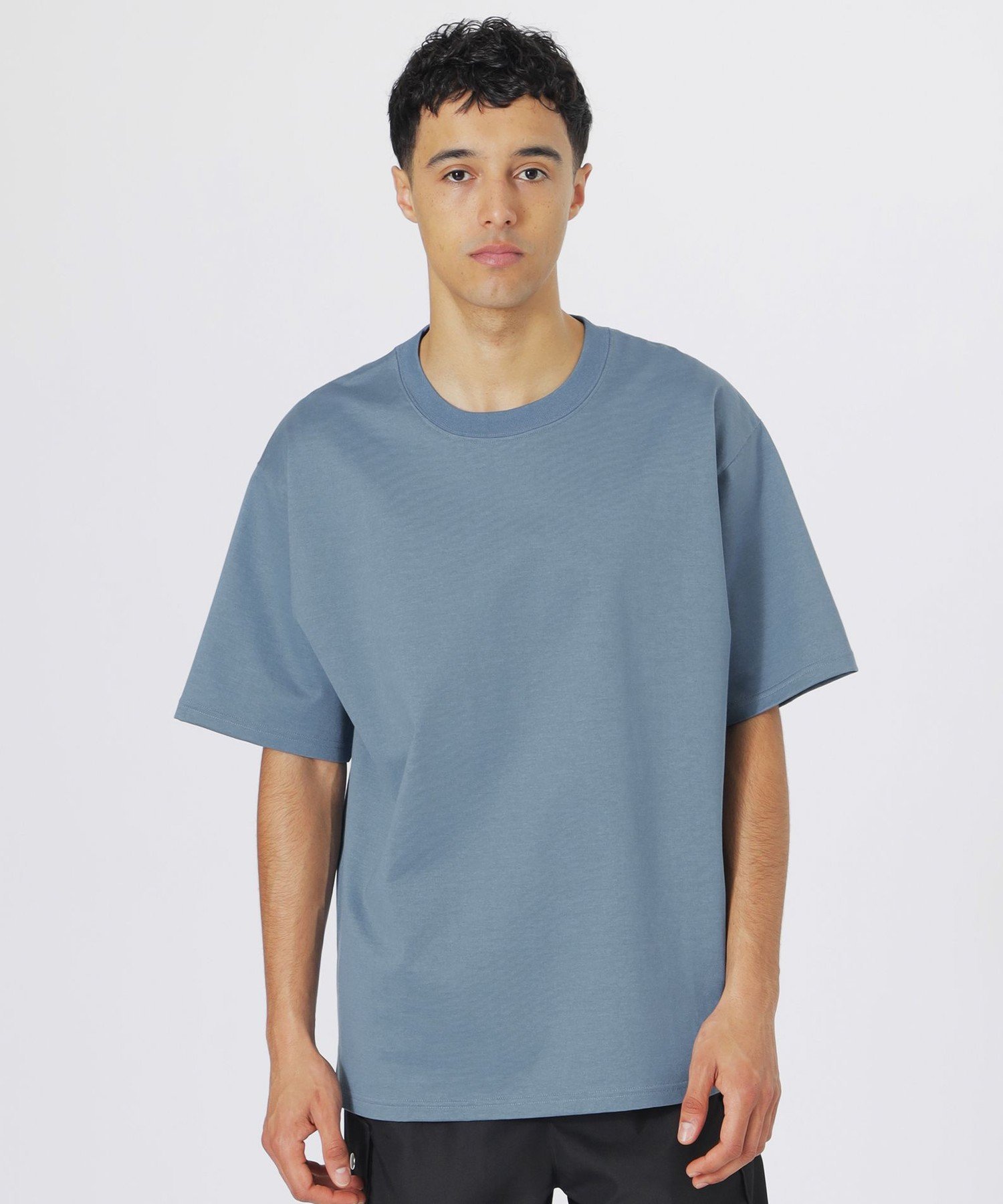 LOVELESS ハイゲージTシャツ ラブレス トップス カットソー・Tシャツ グレー ホワイト ブルー ブラック