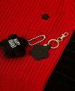 ROSE BUD SELECT MARY QUANT/DIE CUT DAISY2 BAG CHARM ローズバッド ファッション雑貨 チャーム・キーチェーン ブラック