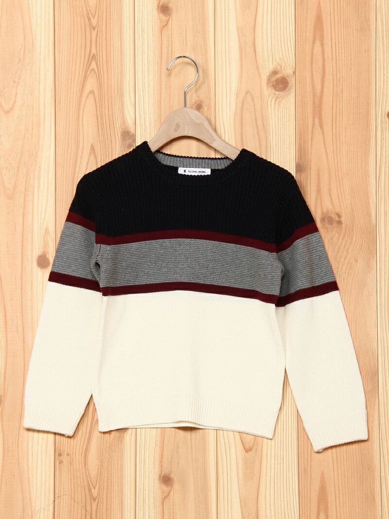 【SALE／20%OFF】(K)アラエルマルチカラーニット グローバルワーク カットソー【RBA_S】【RBA_E】