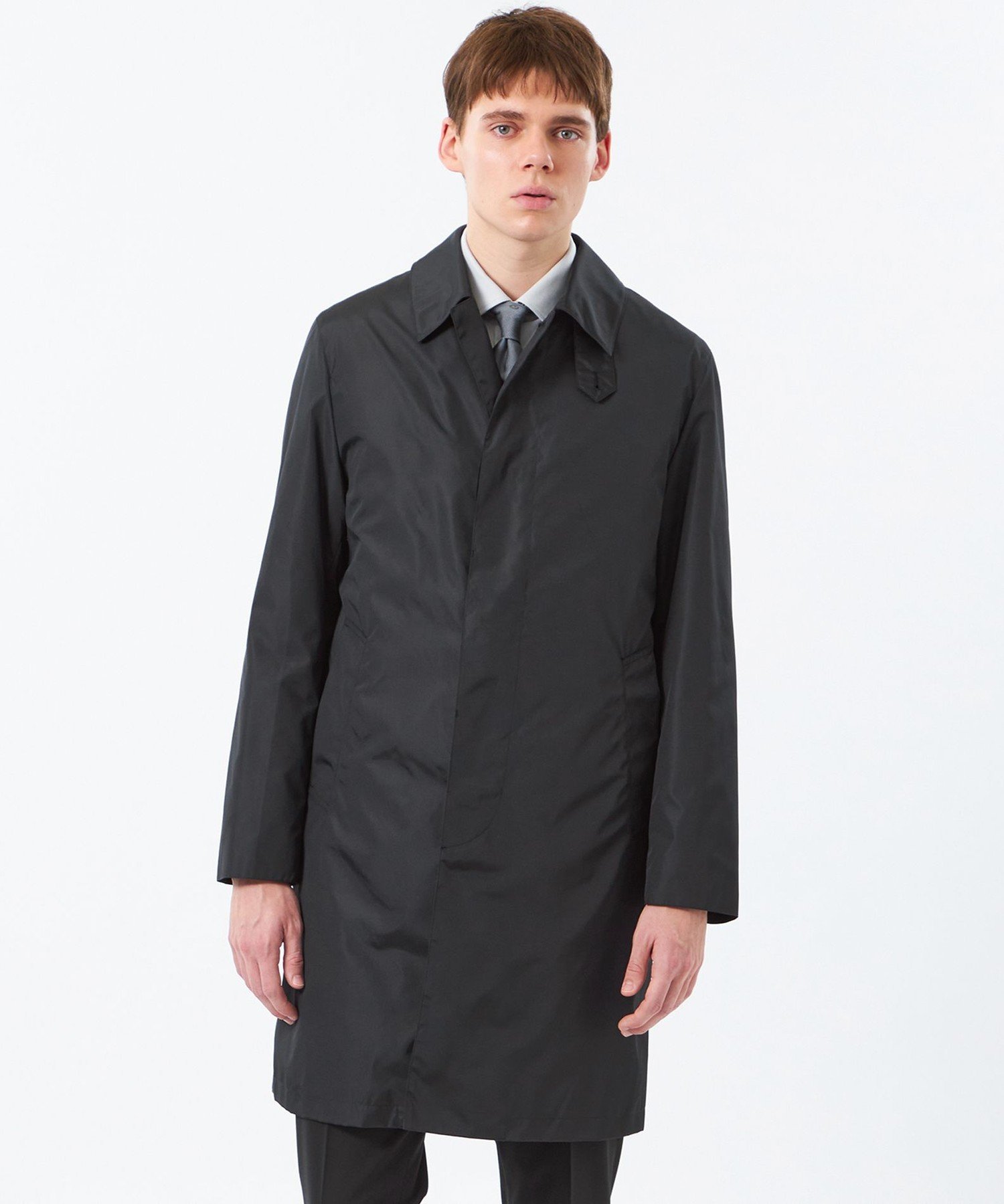 MACKINTOSH PHILOSOPHY 中空トラスナイロン WELLINGTON(ウェリントン) マッキントッシュ フィロソフィー ジャケット・アウター ステンカラーコート ネイビー ブラック【送料無料】