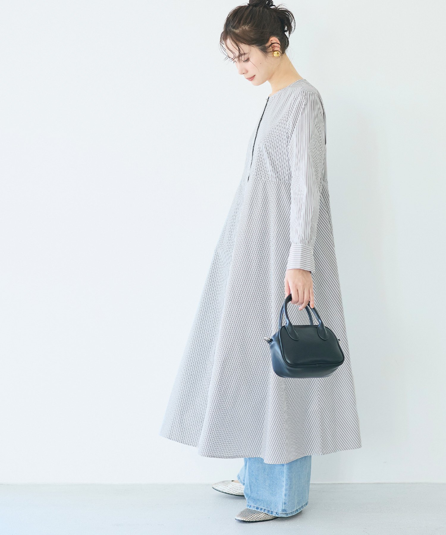 【SALE／46%OFF】coca フレアシャツワンピース コカ ワンピース・ドレス シャツワ...