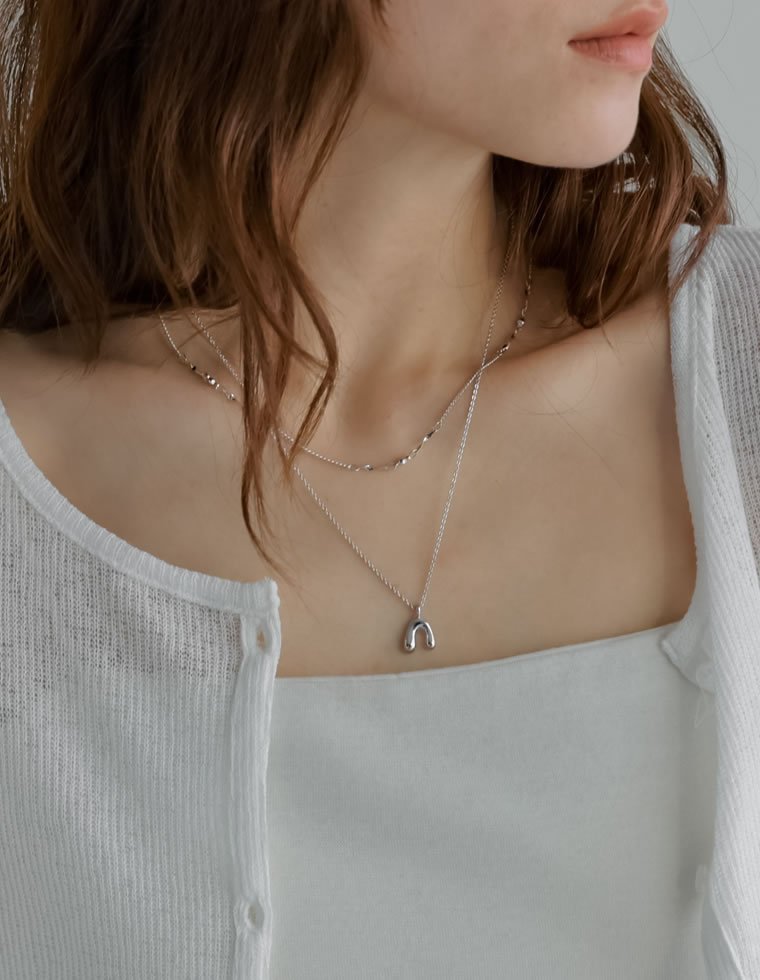 Re:EDIT アーチモチーフ付2連チェーンネックレス リエディ アクセサリー・腕時計 ネックレス ゴールド シルバー stylife-15614694 Rakuten Fashion サンプル画像3