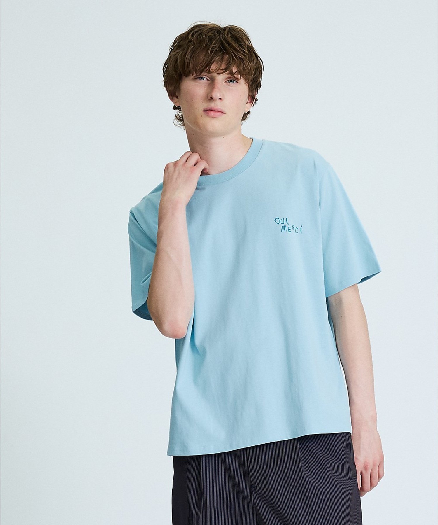 【SALE／20%OFF】ABAHOUSE LASTWORD HAND DRAWN ART - CAR Tシャツ / バックプリントTシャツ アバハウス トップス カットソー・Tシャツ ホワイト ブルー【送料無料】