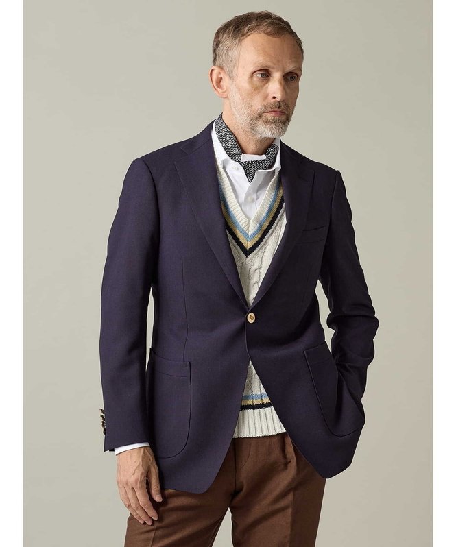 【SALE／30%OFF】Aquascutum MEN Tonik Wool 1B Blazer アクアスキュータム ジャケット・アウター テーラードジャケット・ブレザー ネイビー【送料無料】