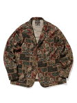 Beams Plus Batik Print 4 Button Jacket 11-16-1667-791 Beams Plus Batik Print 4 Button Jacket 11-16-1667-791