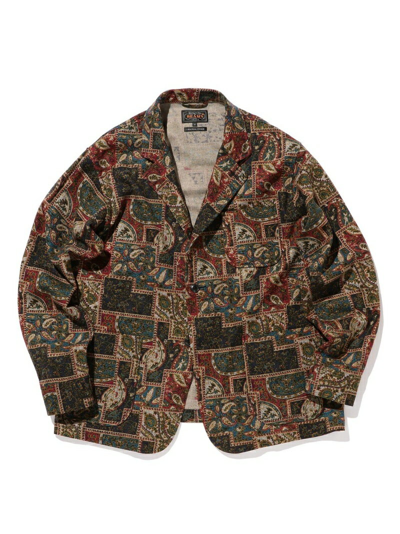 Beams Plus Batik Print 4 Button Jacket 11-16-1667-791