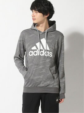 【SALE／50%OFF】adidas Sports Performance (M)M ESSENTIALS AOP スウェットフーディ アディダス カットソー パーカー グレー ブラック