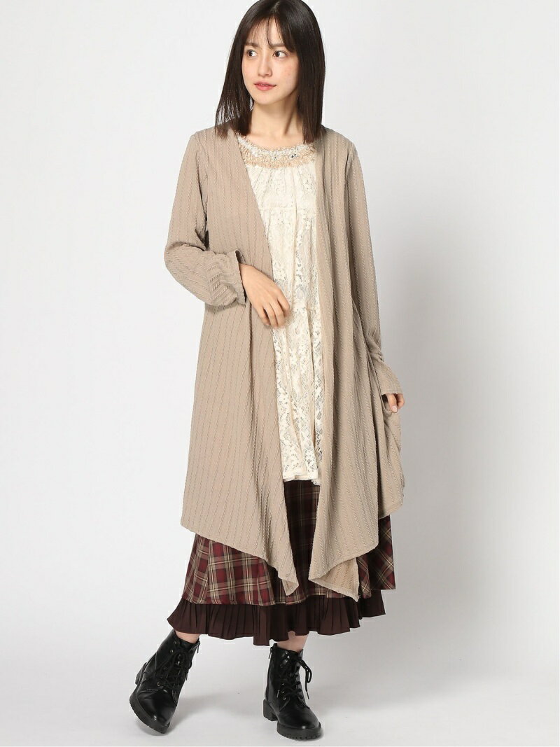 【SALE／33%OFF】axes femme (W)レイヤード風レースチュニック アクシーズファム トップス その他のトップス ベージュ ブラック ホワイトのサムネイル