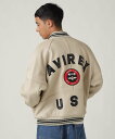 アヴィレックス AVIREX ヴァーシティ ジャケット/ VARSITY JACKET アヴィレックス ジャケット・アウター ライダースジャケット ホワイト ブラック レッド【送料無料】