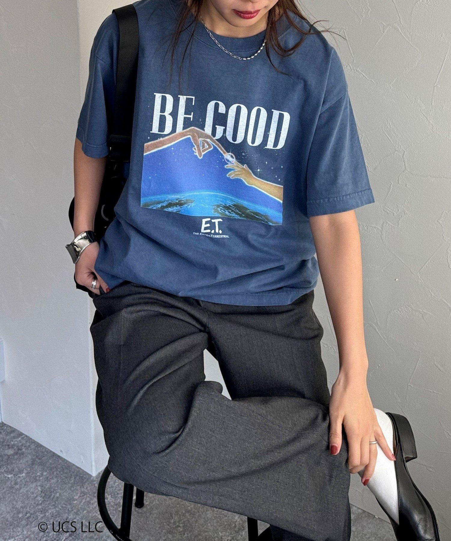 fredy emue 【goodrock speed/グッドロックスピード】E.T. 半袖Tシャツ フレディ アンド グロスター トップス カットソー・Tシャツ ネイビー【送料無料】のサムネイル