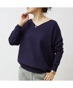 Rouge vif la cle スムース2WAYパールニット ルージュ・ヴィフ ラクレ トップス ニット ネイビー ホワイト ピンク【送料無料】
