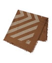 TOMORROWLAND GOODS AENEIS GEOMETRIC シルクスカーフ トゥモローランド ファッション雑貨 スカーフ・バンダナ ブラウン【送料無...