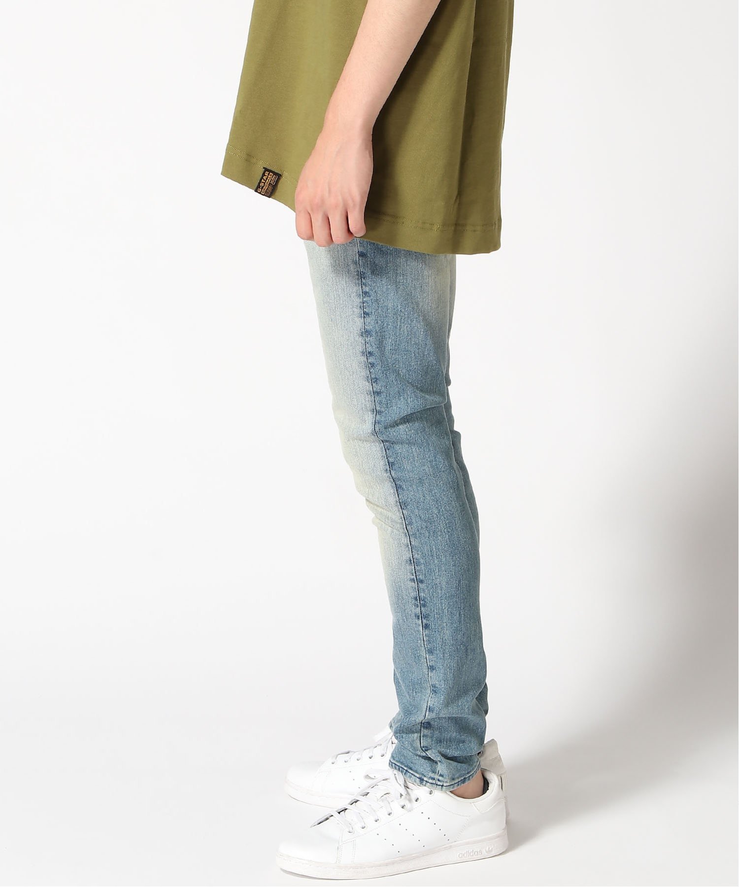 【公式ショップ】3301 SLIM JEANS/ベーシックデザインスリムテーパードジーンズ ジースターロゥ パンツ ジーンズ・デニムパンツ ブルー