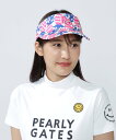 PEARLY GATES パイナップル柄バイザー (UNISEX) パーリーゲイツ 帽子 その他の帽子 ホワイト【送料無料】