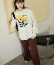 【SALE/10%OFF】PUBLUX デイジー 刺繍 クルー スウェット 限定展開 25AW フリークスストア トップス スウェット・トレーナー グレー ネイ...