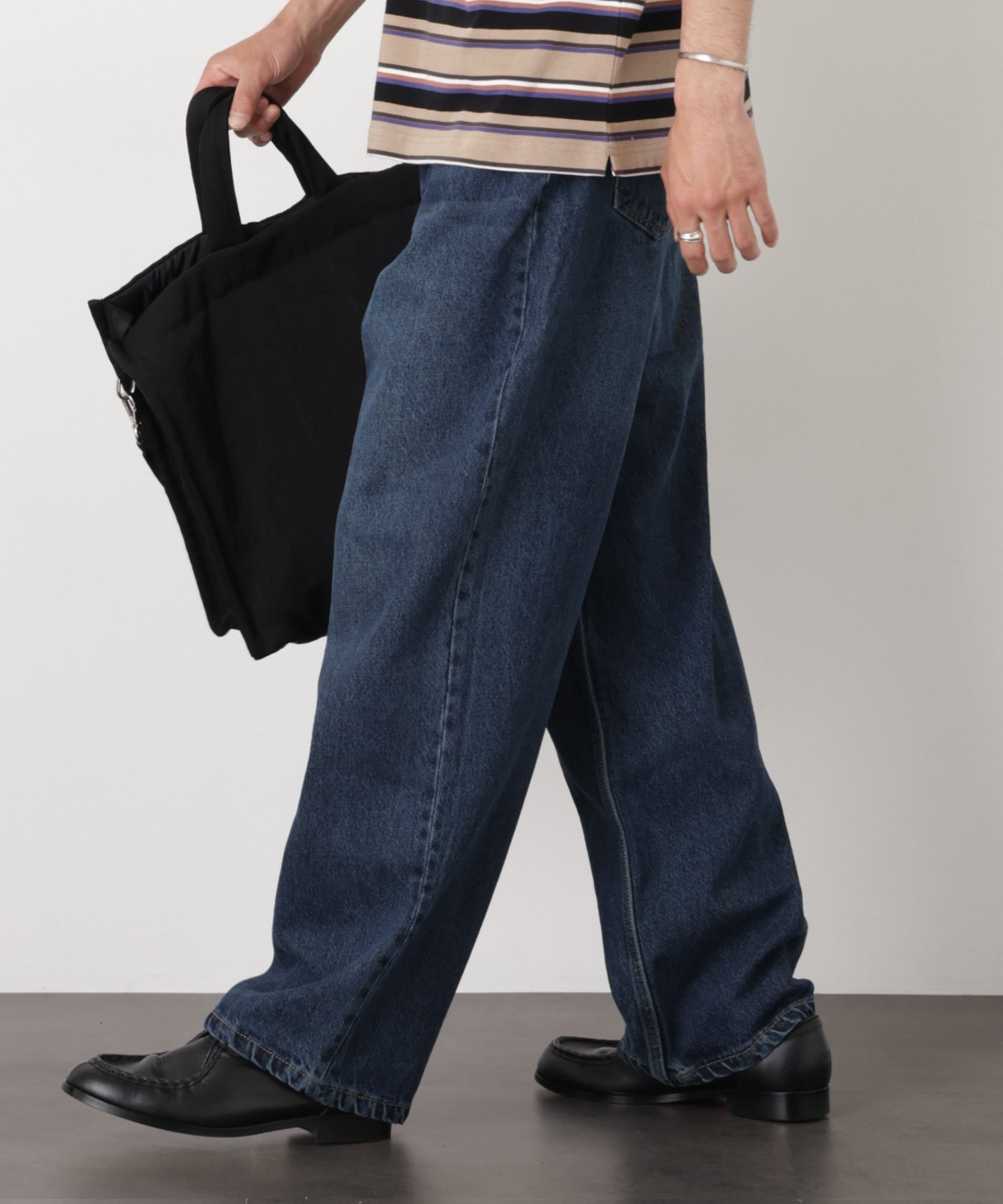 NANO universe NORMANBROS別注 VINTAGE加工デニム ナノユニバース パンツ その他のパンツ ブルー