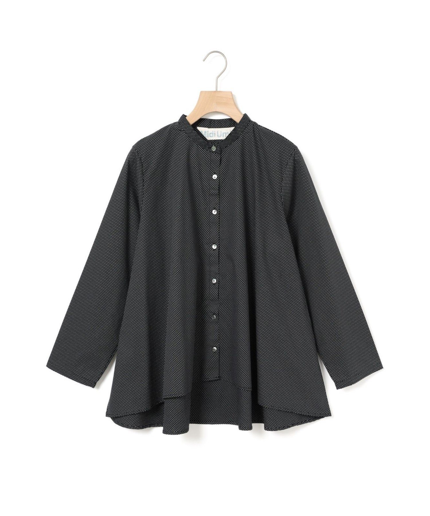 MidiUmi MidiUmi ドットシャツ マーコート トップス シャツ・ブラウス ブラック