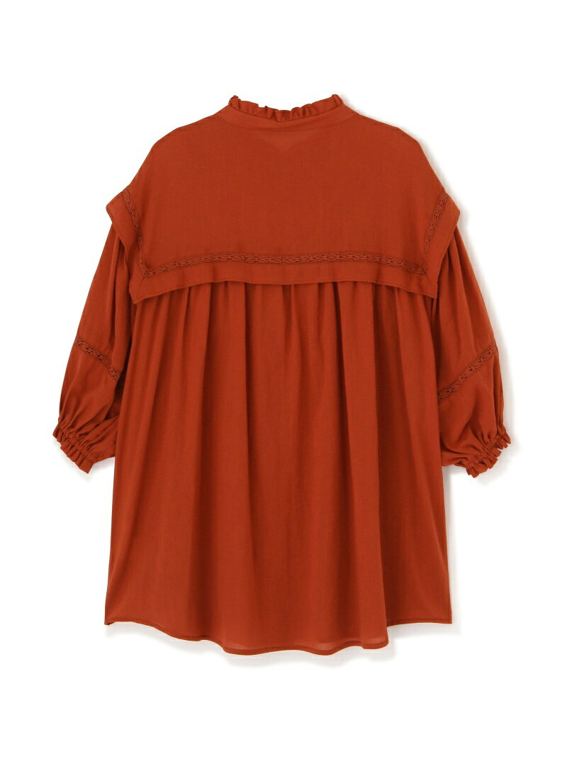 【SALE／50%OFF】FREE'S MART ビッグヨークチュニックブラウス フリーズ マート トップス シャツ・ブラウス ホワイト ブラック レッド