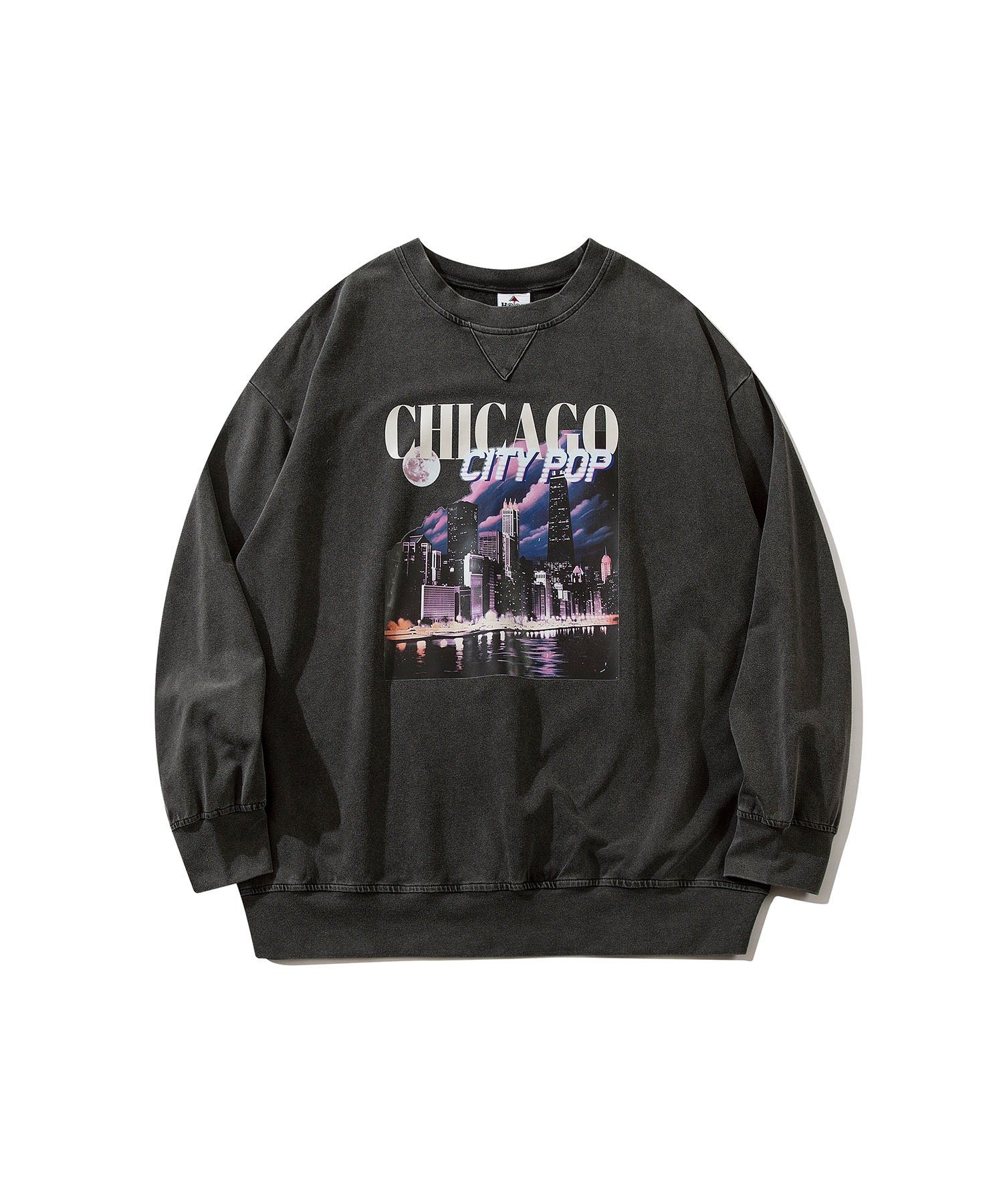 HOOK HOOK -original-/古着風プリントウォッシュロンTEE アイモハ トップス カットソー・Tシャツ グレー