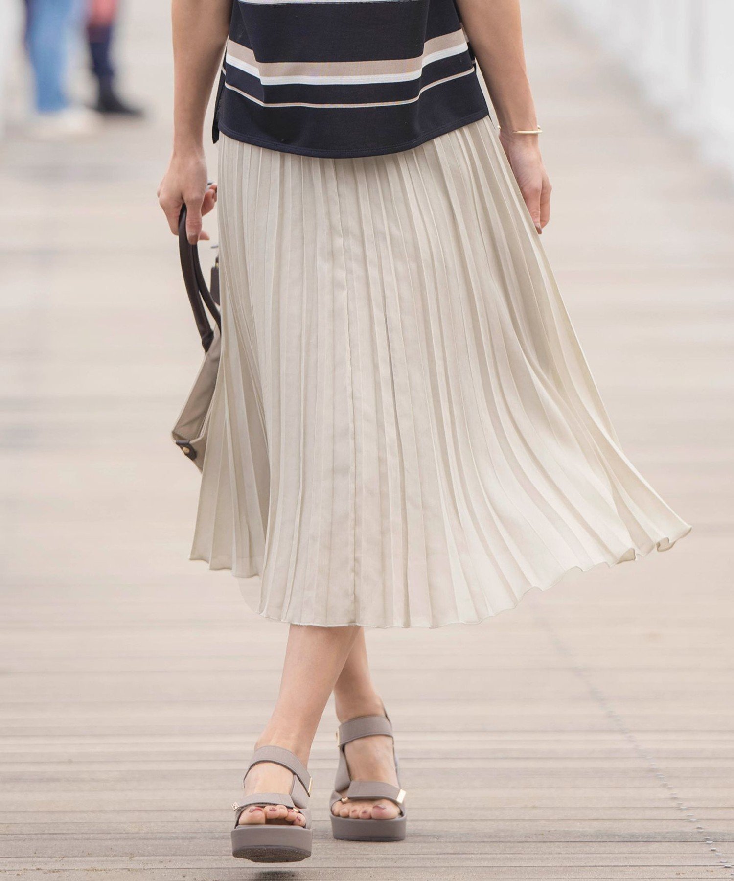 【SALE／50%OFF】J.PRESS LADIES L ラミータンブラー プリーツ スカート ジェイプレス スカート その他..