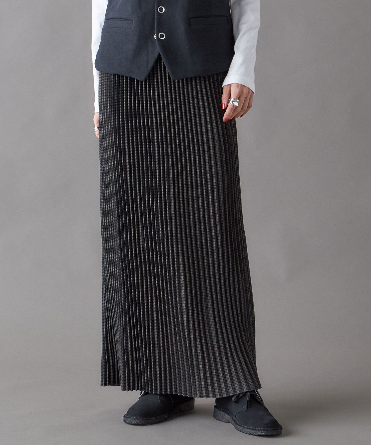 【SALE／30%OFF】SHIPS WOMEN SHIPS NINE CASE:プリーツ スカート シップス スカート その他のスカート グレー ベージュ【送料無料】のサムネイル