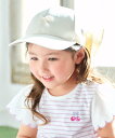 any FAM KIDS 【日よけ付き】リボンキャップ エニィファム 帽子 キャップ ブラック パープル ベージュ