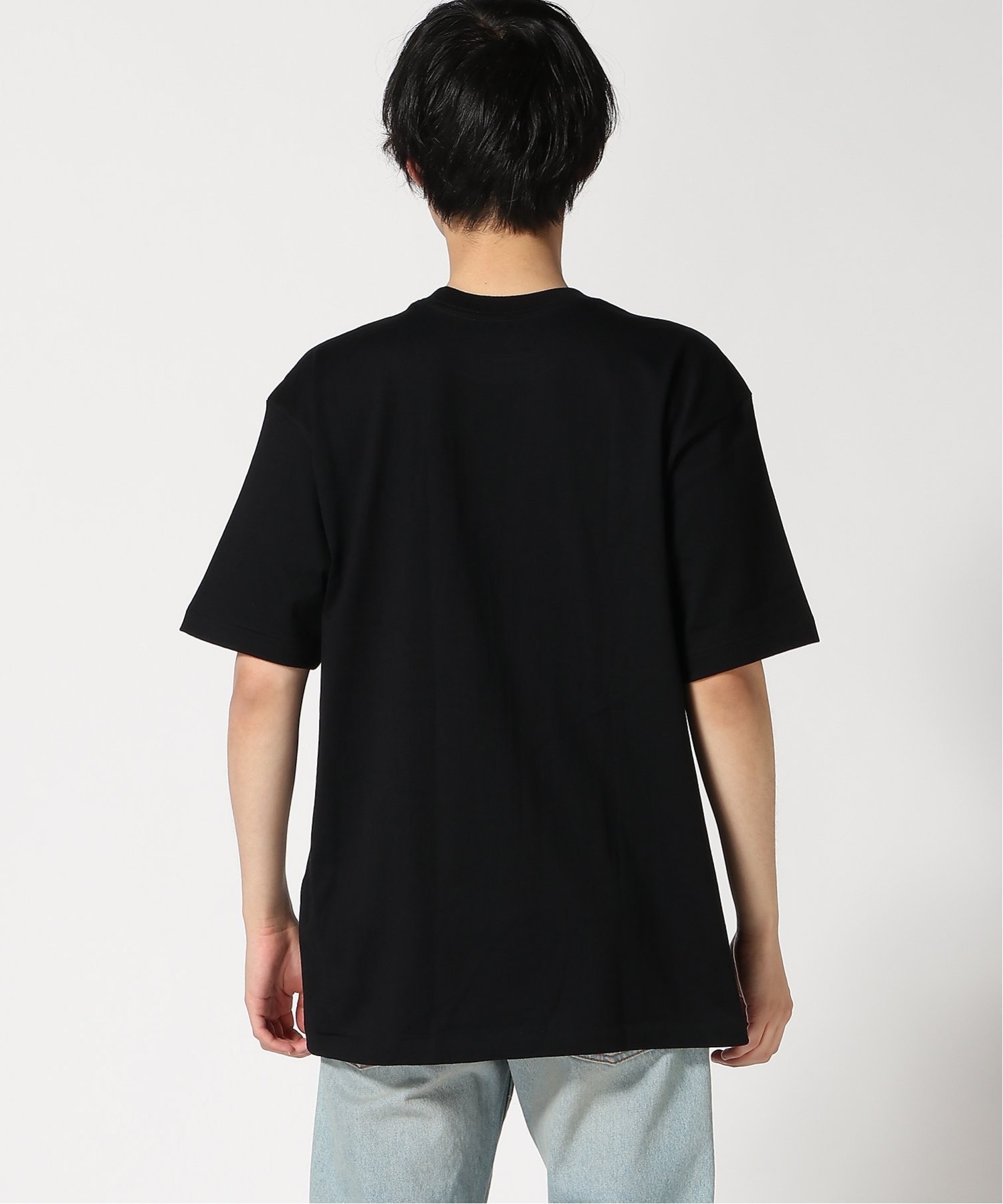 Hanes/(M)KURO クルーネック KING Tシャツ ジーンズメイト トップス カットソー・Tシャツ ブラック